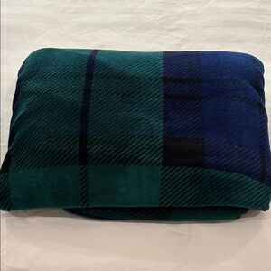 Plaid Green and Blue Throw Blanket